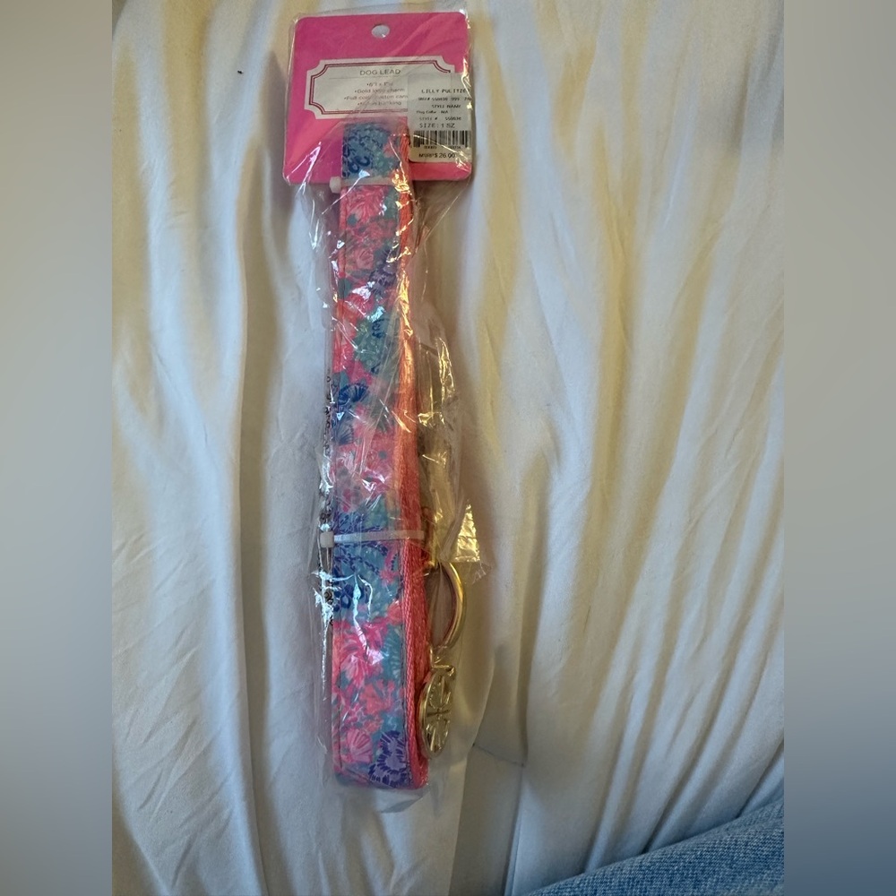 NWT LILLY PULITZER DOG LEAD MEDIUM LARGE M/L 6L X 1W